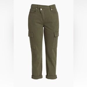 Good American Army Cuffed Denim